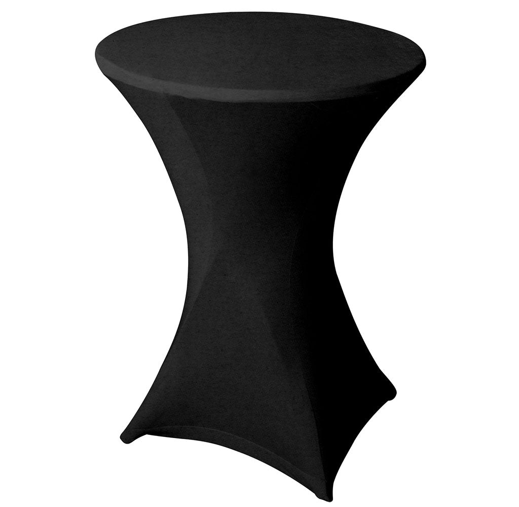 Stretch Stehtischhusse schwarz Ø85cm Tischhusse