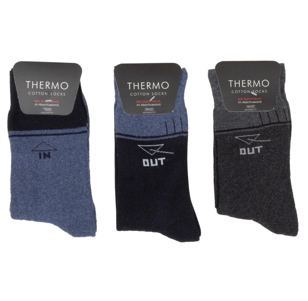 6 Paar Thermo Baumwollsocken für Herren