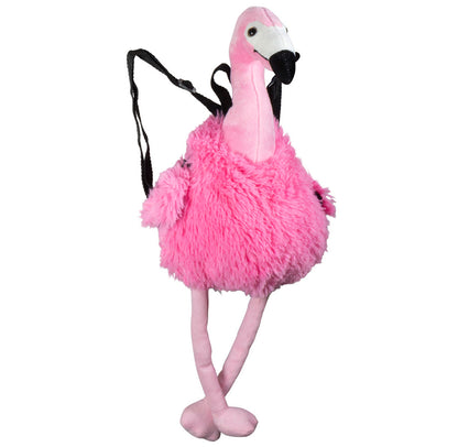 Plüschtier und Rucksack Flamingo