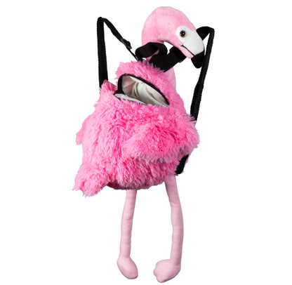 Plüschtier und Rucksack Flamingo