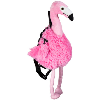 Plüschtier und Rucksack Flamingo