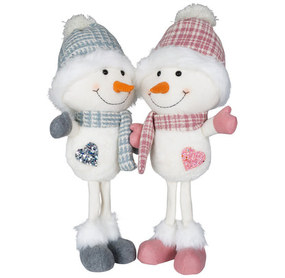 Schneemann 54cm stehend, Pärchen, 2 Stück