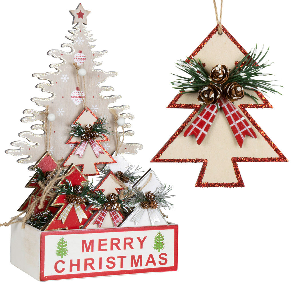 Baumschmuck 25-teilig - Tannenbaum 9cm