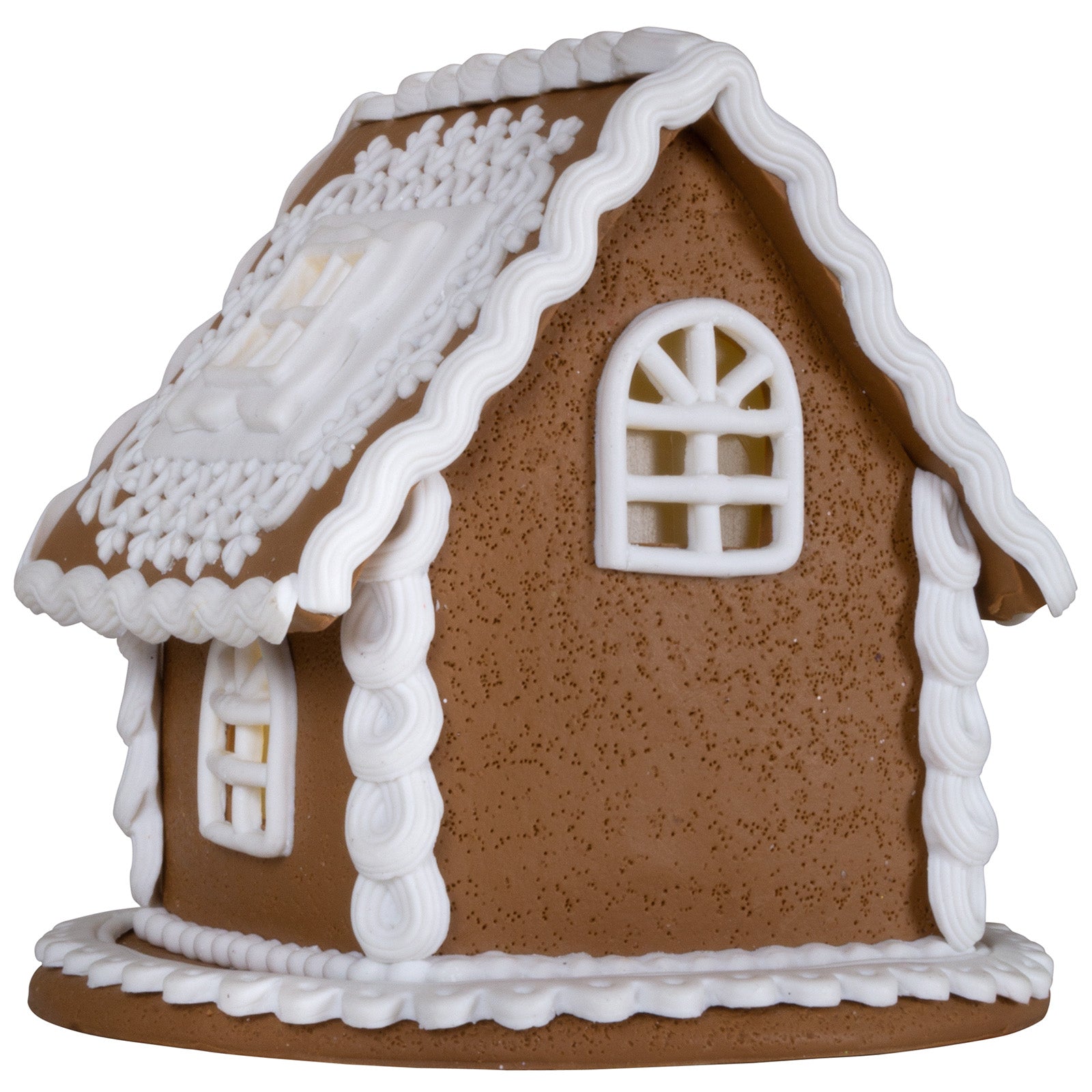 LED Lebkuchenhaus 13cm braun